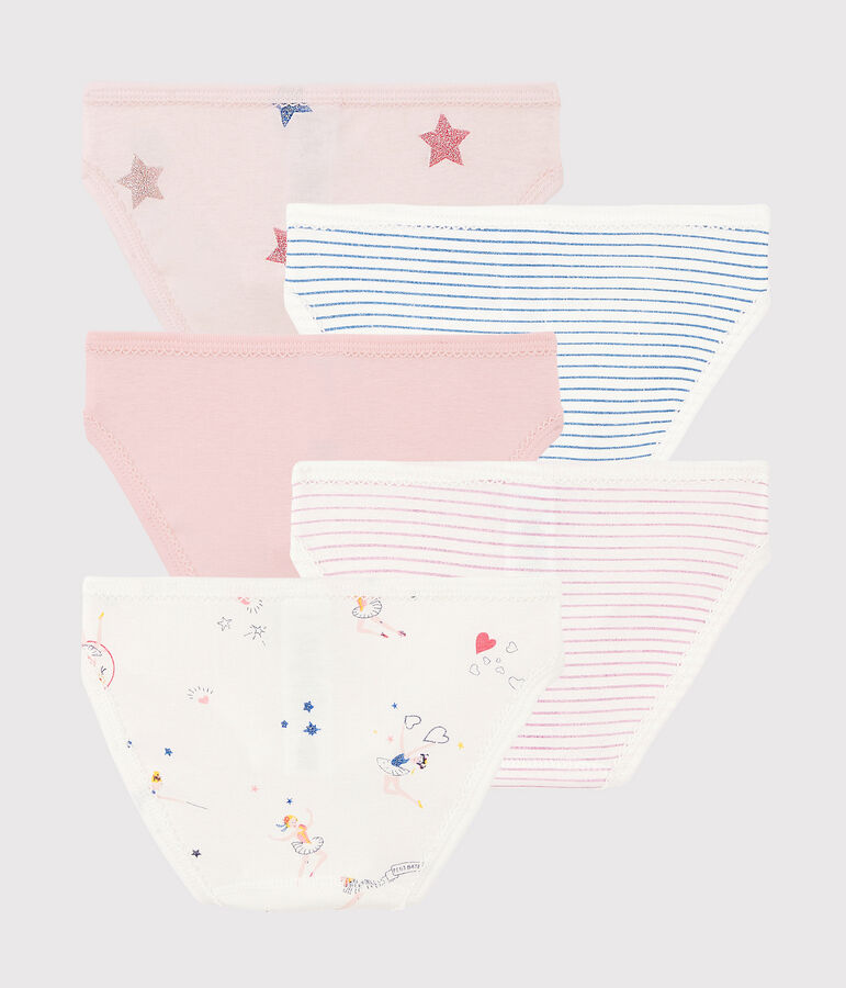 Lot de 5 culottes f&eacute;&eacute;riques petite fille variante 1