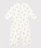 Combisac imprimé en coton blanc MARSHMALLOW/gris GRIS