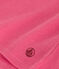 Teeshirt enfant en coton manches courtes uni rose PEONIA
