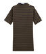 Robe femme rayée manches courtes en jersey lourd