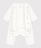 Bodyjama b&eacute;b&eacute; sans pieds en coton imprim&eacute; petit c&oelig;urs bleu MARSHMALLOW/ FLO
