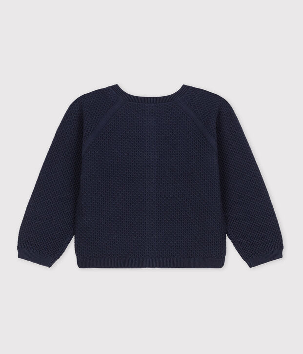 Cardigan en coton enfant fille bleu