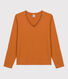 Tee-shirt LE DROIT col V en coton Femme
