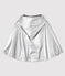Cape bébé fille/garçon déperlante gris ARGENT
