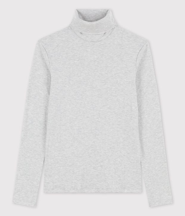 Sous-pull iconique cocotte en coton Femme gris chin&eacute; clair