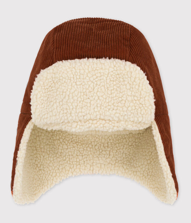 Chapka enfant gar&ccedil;on-fille marron/&eacute;cru