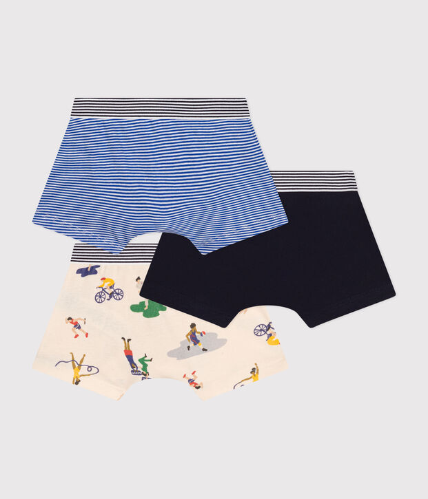 Lot de 3 boxers en coton enfant multicouleur