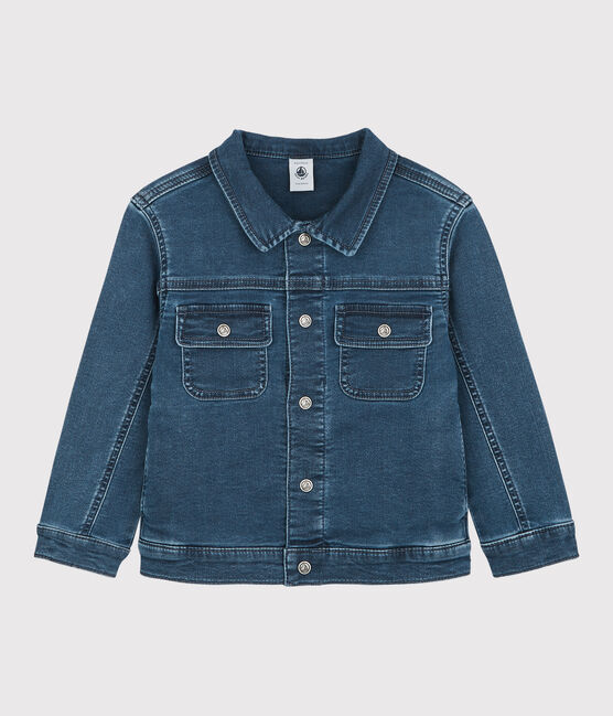 Veste en denim bio enfant fille / garçon bleu DENIM BLEU DELAVE