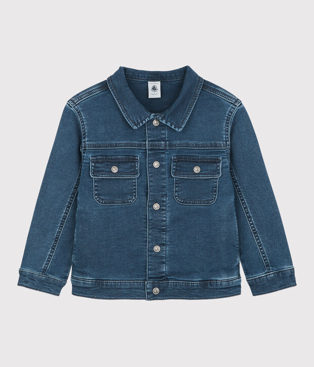 Veste en denim bio enfant fille / gar&ccedil;on bleu