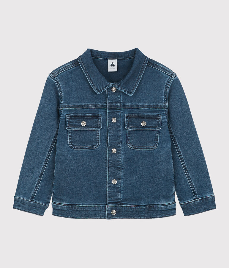 Veste en denim bio enfant fille / gar&ccedil;on bleu