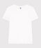 Tee-shirt LE DROIT col rond en coton Femme blanc ECUME