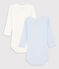 Lot de 2 bodies rayé manches longues  coton biologique variante 1