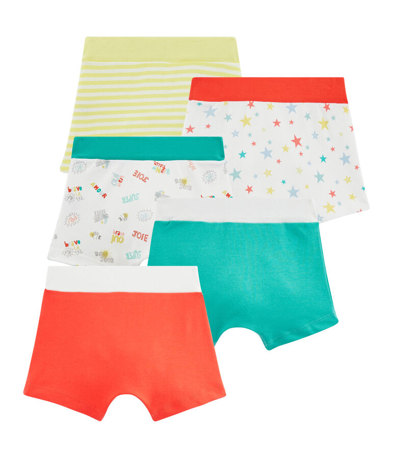 Lot de 5 boxers petit gar&ccedil;on multicouleur