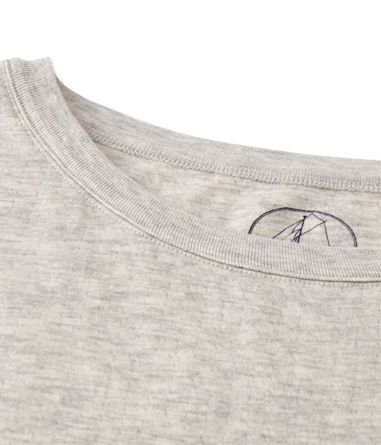 Maxi t-shirt femme en tubique extrafin chiné gris BELUGA CHINE