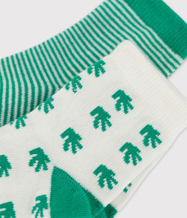 Lot de 2 paires chaussettes b&eacute;b&eacute; multicouleur