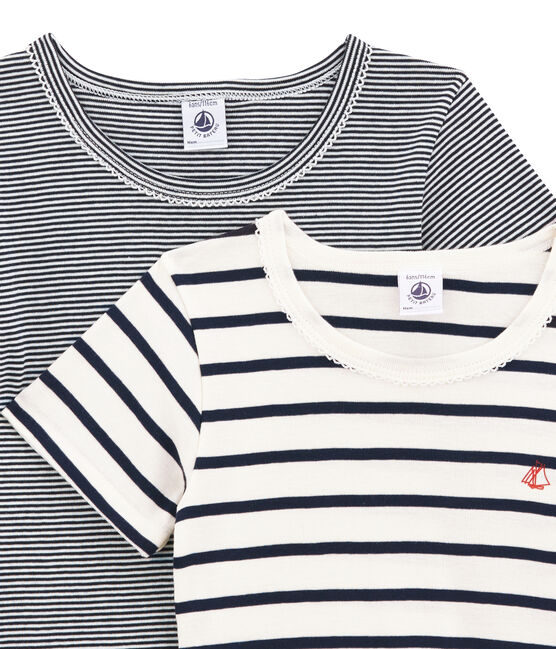 Duo de tee-shirts manches courtes fille variante 1