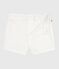 Short bébé en seersucker rayé blanc ECUME