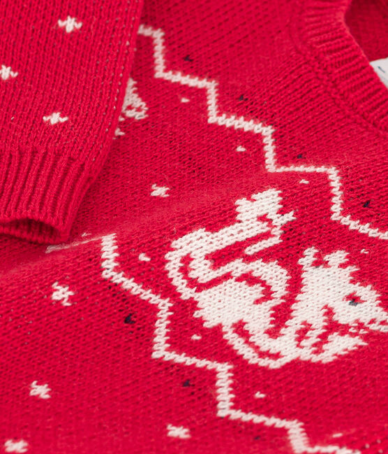 Pull en tricot de laine et coton bébé CORRIDA/ MULTICO