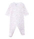 Dors bien bébé fille en tubique rayé