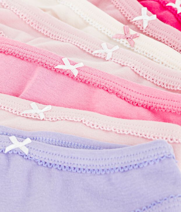 Lot de culottes enfant en coton uni multicouleur