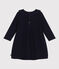 Robe manches longues en tricot bébé bleu SMOKING