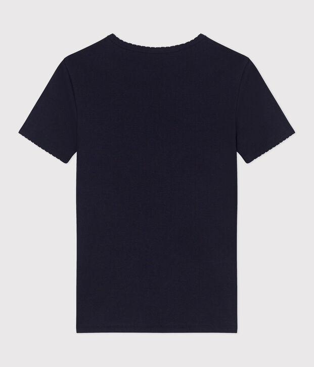 Tee-shirt Femme l'Iconique Cocotte en coton uni bleu