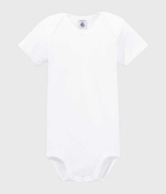 Body blanc manches courtes bébé blanc ECUME