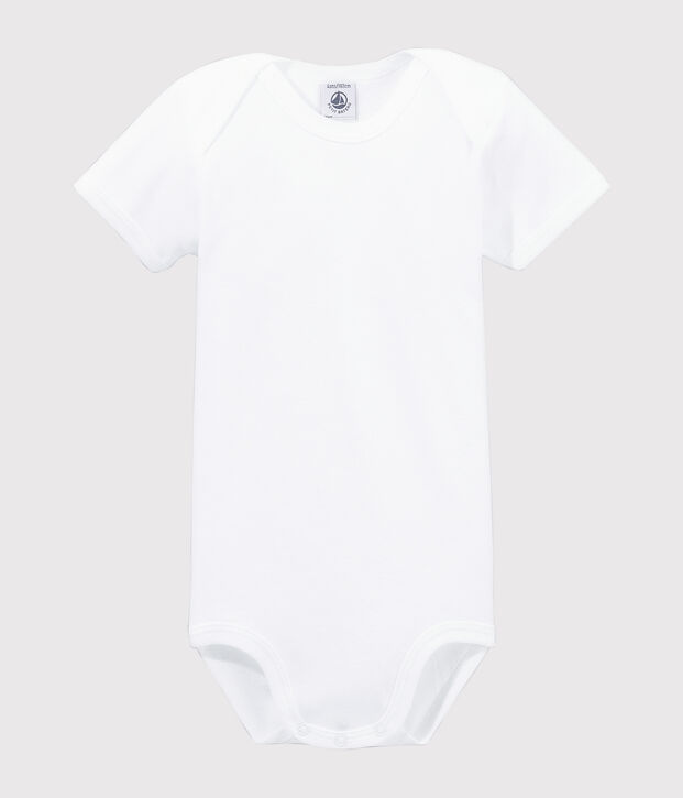 Body blanc manches courtes b&eacute;b&eacute; blanc