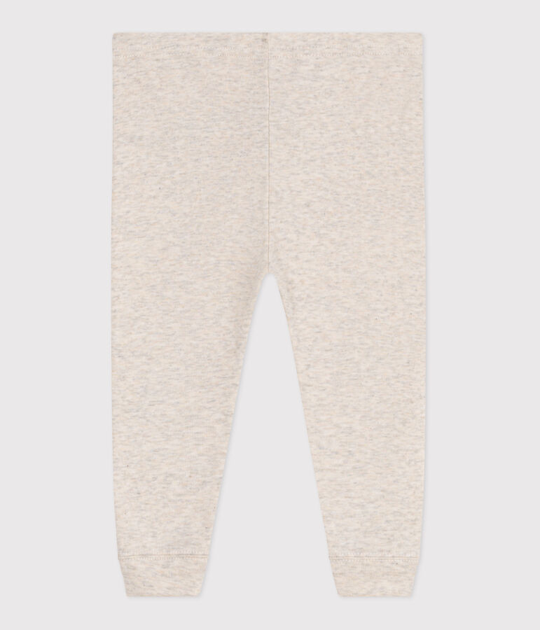 Legging b&eacute;b&eacute; en coton uni beige MONTELIMAR CHINE