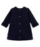 Robe molleton brillant bébé fille bleu SMOKING/jaune DORE