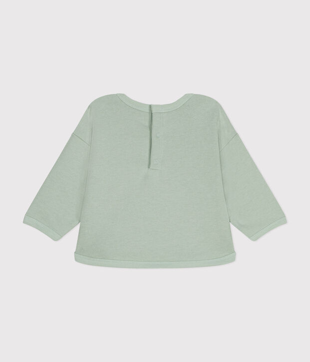 Sweatshirt en molleton b&eacute;b&eacute; vert