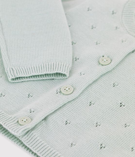 Cardigan en tricot raffiné bébé vert HERBIER