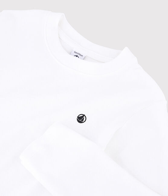 Tee-shirt en coton enfant fille - garçon blanc MARSHMALLOW