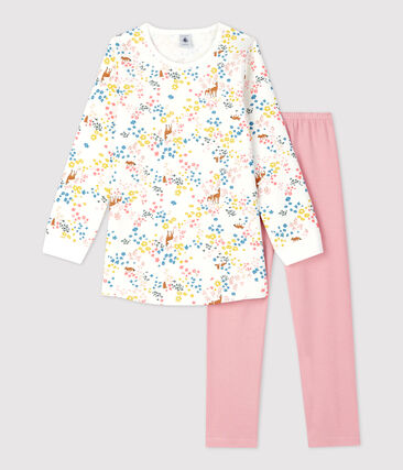 Chemise de nuit imprimé fleuri petite fille en coton