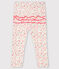 Legging imprimé bébé fille blanc MARSHMALLOW/blanc MULTICO
