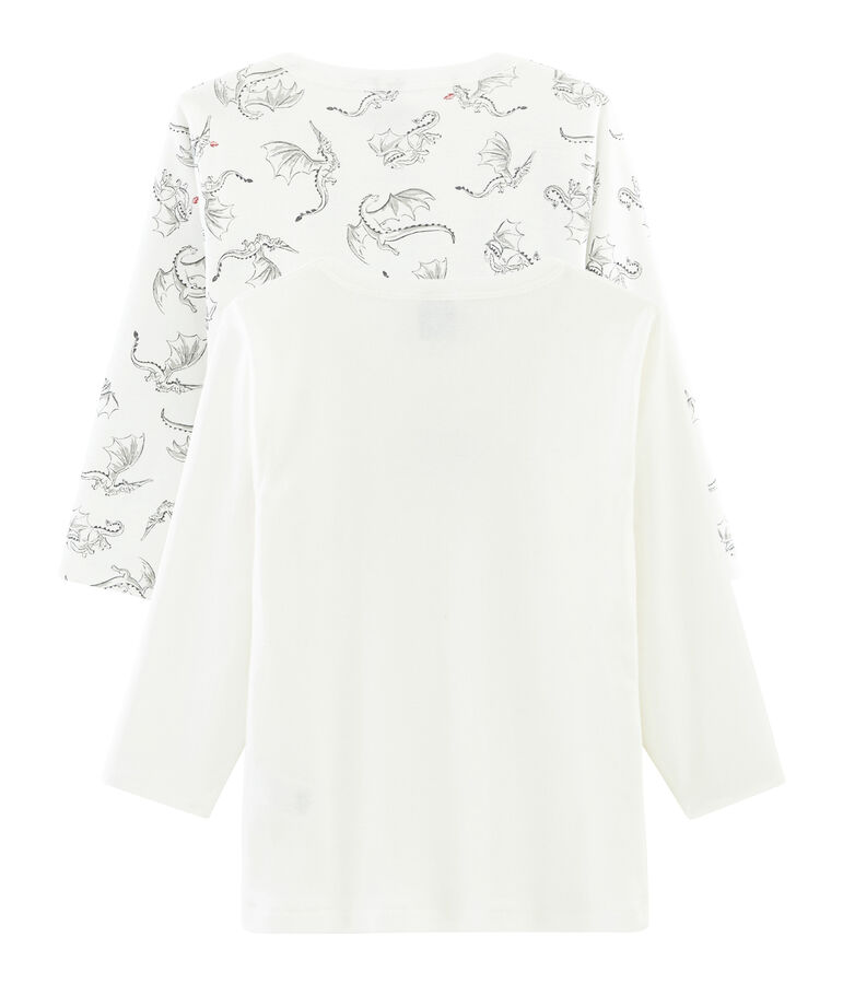 Duo de tee-shirts manches longues petit gar&ccedil;on multicouleur