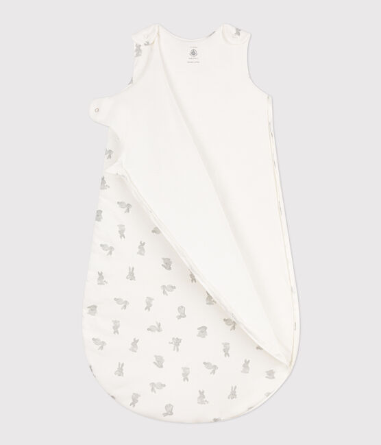 Gigoteuse lapins en coton TOG2 blanc MARSHMALLOW/gris GRIS