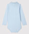 Body en coton b&eacute;b&eacute; bleu FRAICHEUR