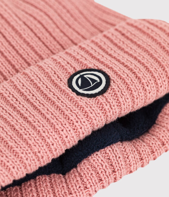 Bonnet enfant garçon-fille rose SALINE