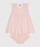 Robe manches courtes et bloomer en gaze de coton bébé AVALANCHE/ PANTY