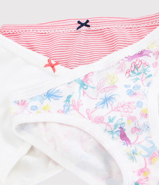 Lot de 3 culottes jungle petite fille variante 1