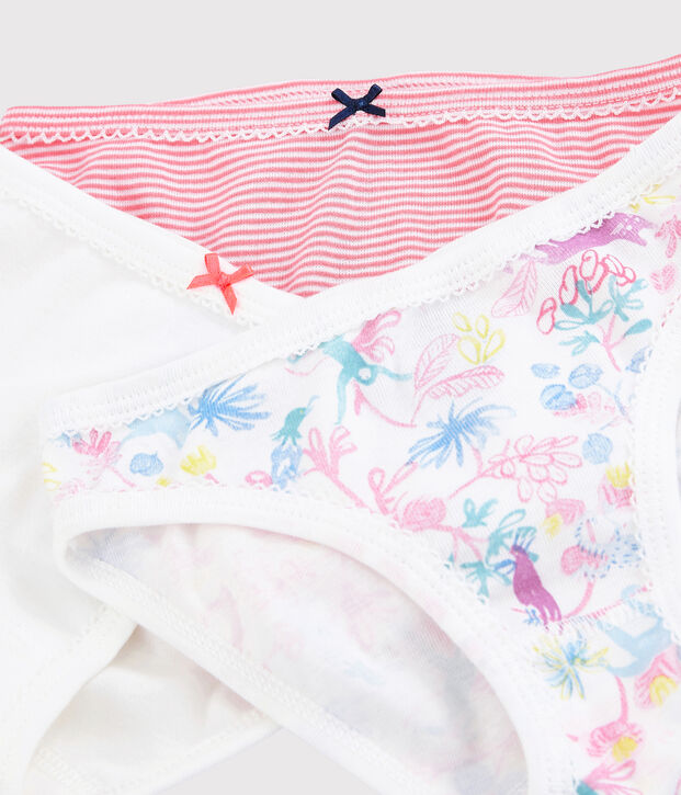 Lot de 3 culottes jungle petite fille multicouleur