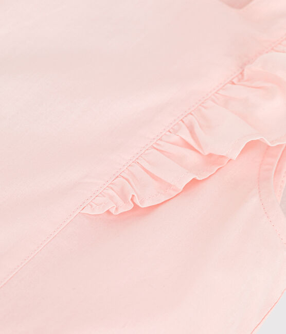 Robe cérémonie en popeline enfant fille rose FLEUR