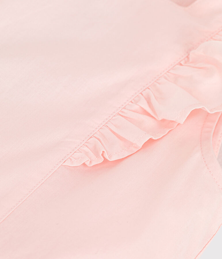 Robe c&eacute;r&eacute;monie en popeline enfant fille rose FLEUR