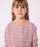 Marinière enfant en coton rouge MILK/ AMARANTE