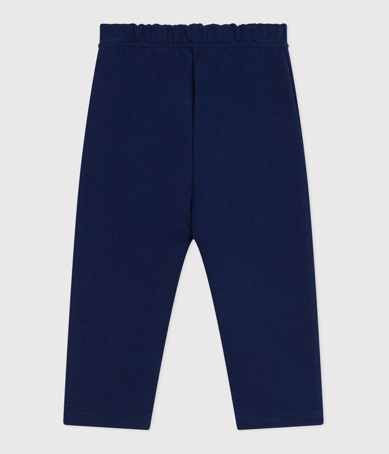 Pantalon de jogging b&eacute;b&eacute; en coton uni bleu MEDIEVAL