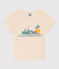 Tee-shirt imprimé en coton enfant fille blanc AVALANCHE/ MULTICO