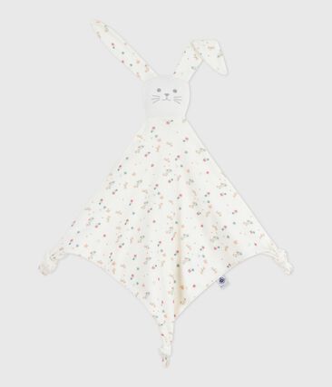 Doudou bébé en coton imprimé fleuri