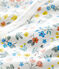Combicourt fleuri bébé en coton blanc MARSHMALLOW/blanc MULTICO