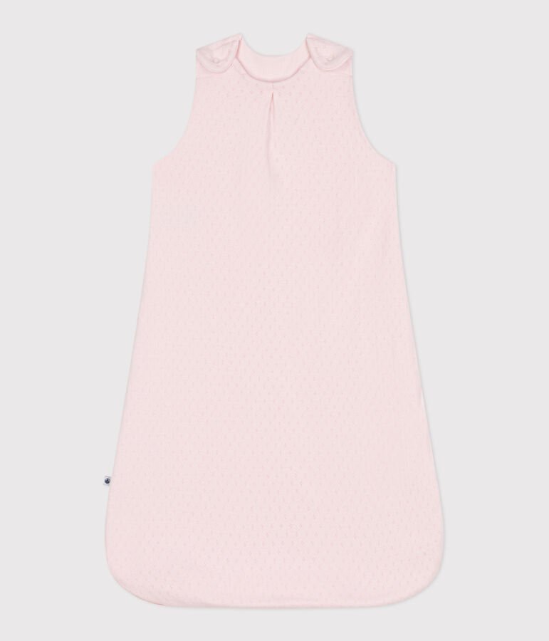 Gigoteuse b&eacute;b&eacute; en coton unis TOG 0.5 rose FLEUR